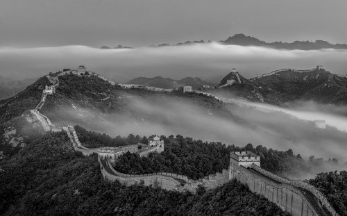 The towering Great Wall