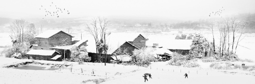 Fun in winter snow