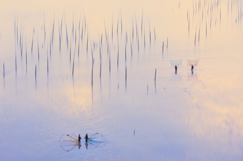 Fishing tune at dawn