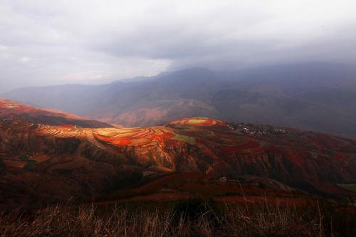 Red clay sun