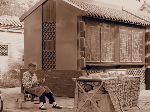 Old woman's interest