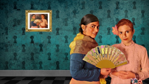 hermanas y su retrato