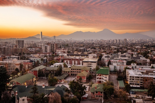 Atardecer en Santiago