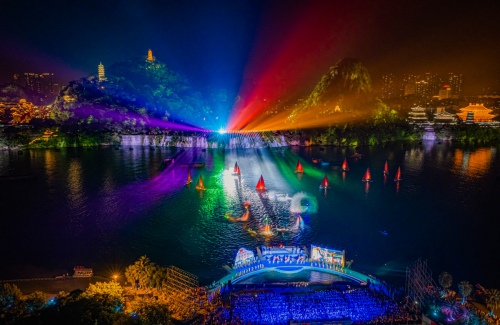 Carnival night on water