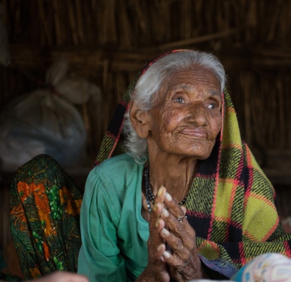 The praying granny