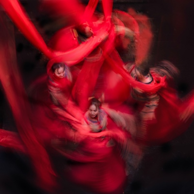 Red silk dance