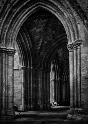 between walls