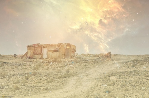 Storm in a desert