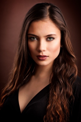 Stephanie in brown