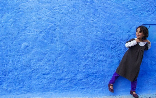 Blue and patent