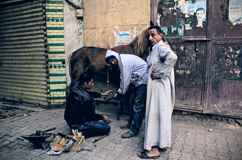 Street blacksmith