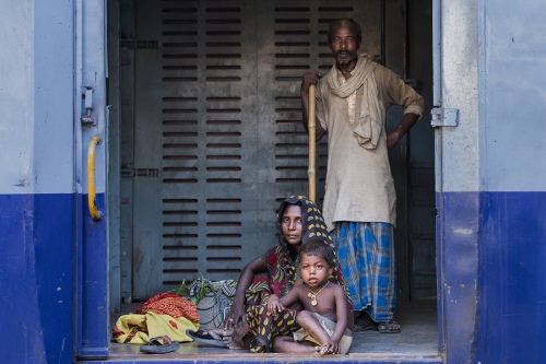 Family in Train