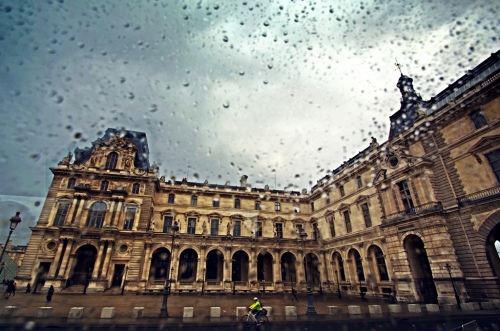 PARIS RAINS BEHIND GLASS