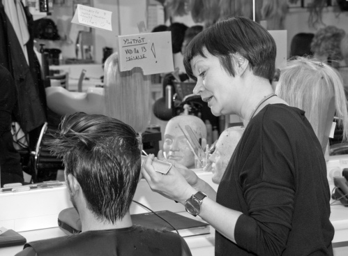 Cutting hair