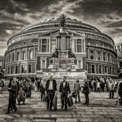 Concerts over, Royal Albert hall.