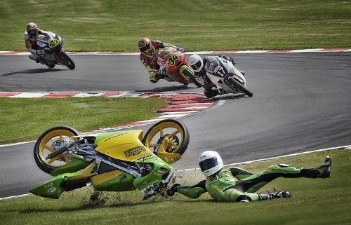 On the last lap.