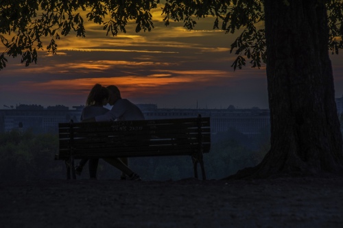 Romantic sunset