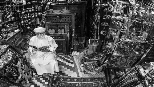 Books among the antiques