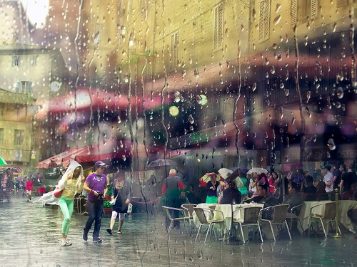 Through the rain