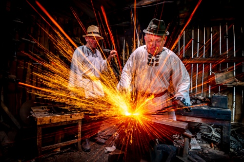 Fire and sparks