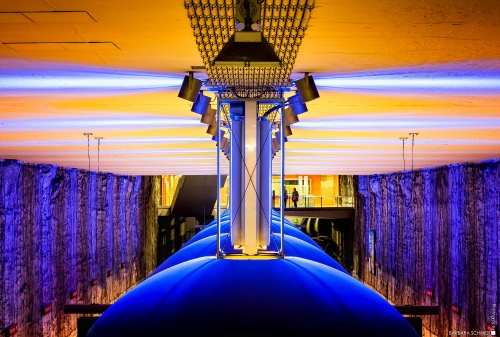 blue lamp
