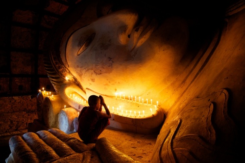 Little Monk and Big Buddha - Myanmar