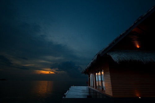 Sundown in Maldives