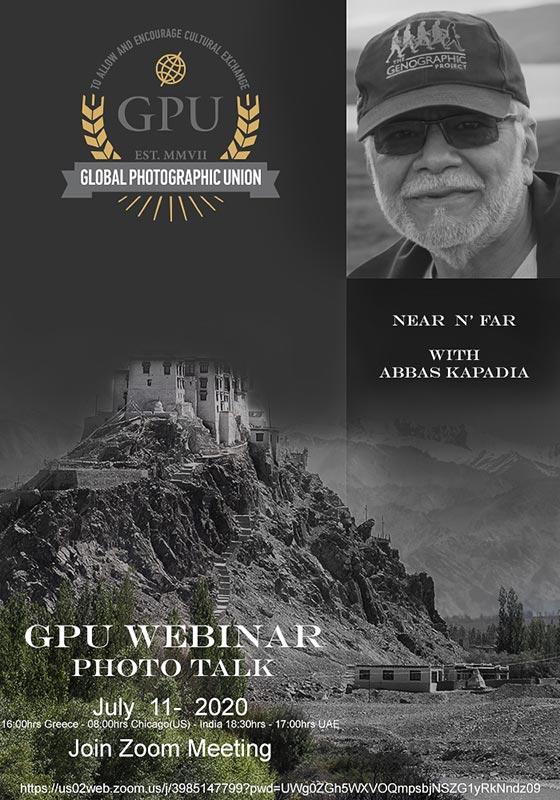 Near n’ Far with Abbas Kapadia a GPU Webinar - Photo talk on July 11th 2020