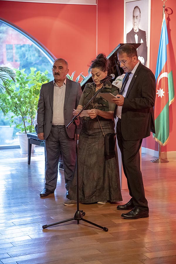 Mr Rauf Umudov and president Metzakis at the exhibition opening Mr Rauf Umudov and president Metzakis at the exhibition opening